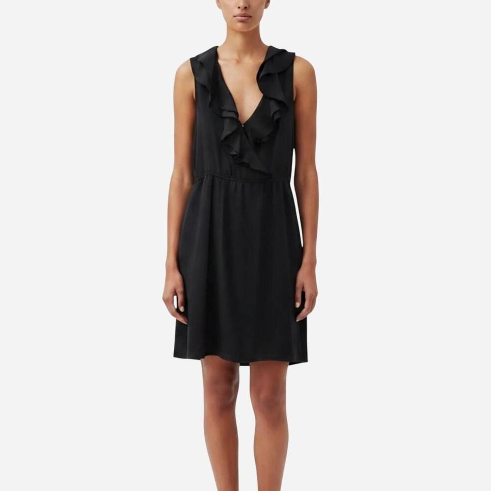 The perfect black dress ruffle
